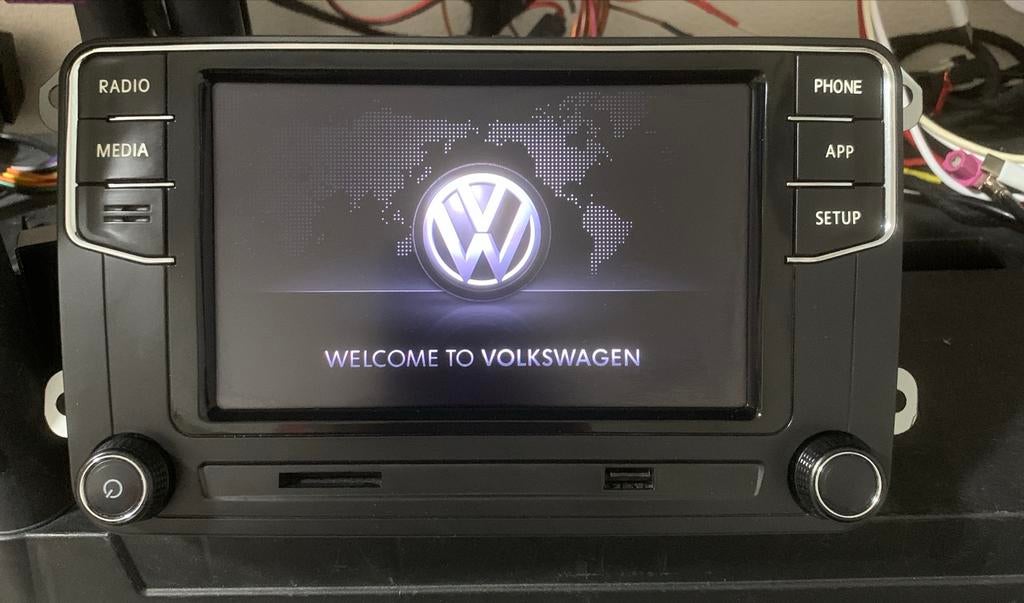 Volkswagen Radio carplay mib pq touchscreen display replace, Auto diversen, Ophalen of Verzenden, Gebruikt