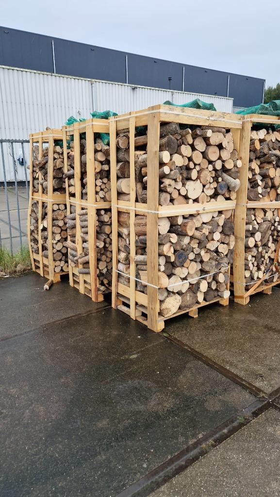 Kachelhout haardhout brandhout eiken m3 Almere droog, Ophalen