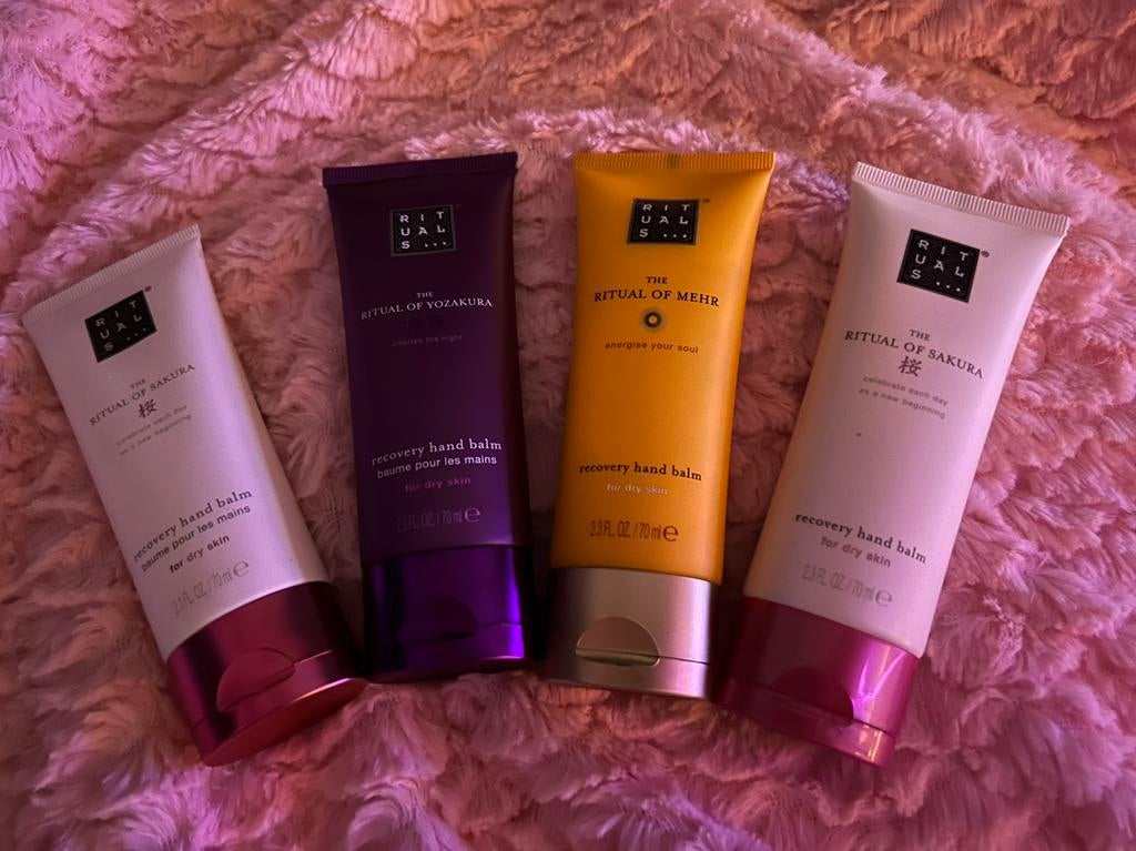 Rituals handbalm 4 stuks, Ophalen of Verzenden, Zo goed als nieuw, Bad & Douche