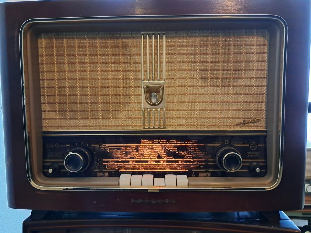 Philips B5X61A buizenradio uit 1961, Antiek en Kunst, Antiek | Tv's en Audio, Ophalen of Verzenden