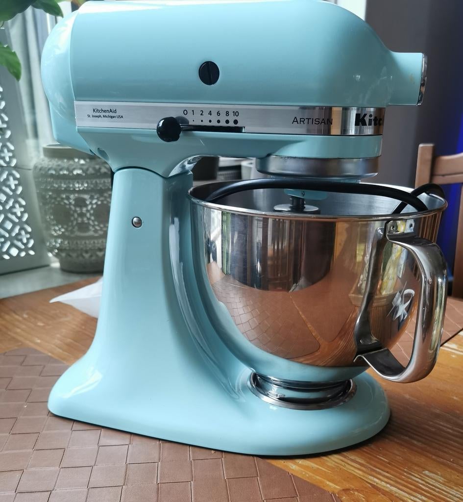 Kitchenaid Artisan Ice Bleu, 4 liter of meer, Ophalen of Verzenden, Gebruikt, 3 snelheden of meer