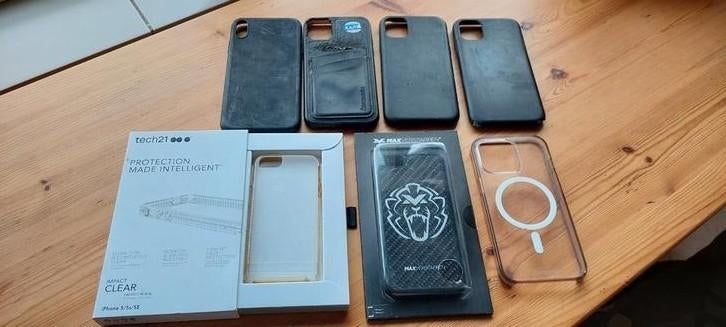 Diverse telefoonhoesjes voor iPhone, Ophalen of Verzenden, Zo goed als nieuw, IPhone SE (2016), Hoesje of Tasje