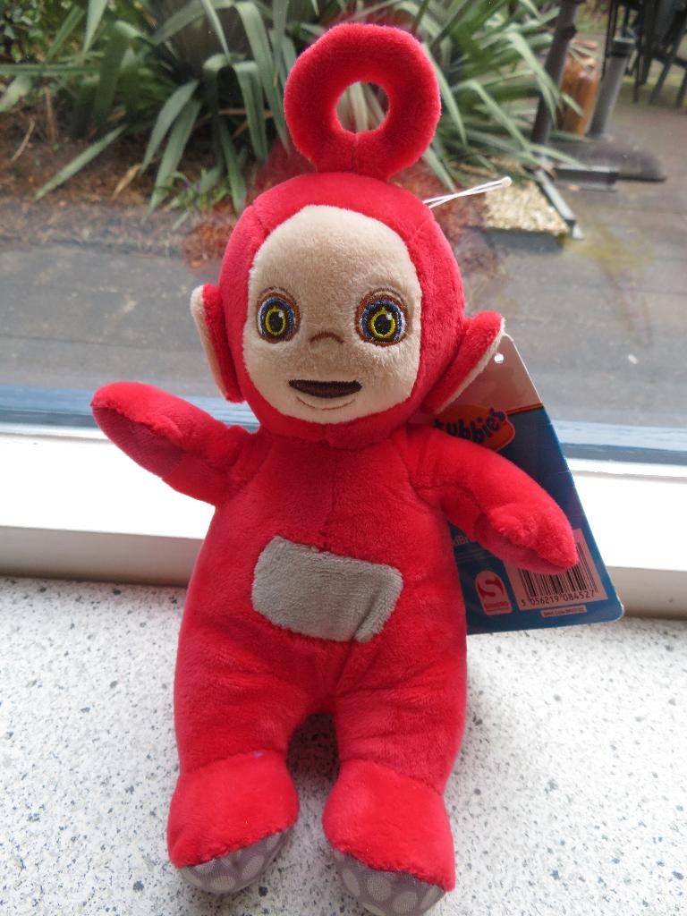 Teletubbie PO Teletubbies merk Sambro uit 2021 rood velours, Ophalen of Verzenden, Zo goed als nieuw, Overige typen