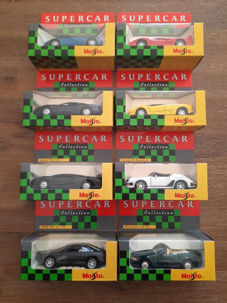 8x fraaie verzameling sportauto SUPERCAR SHELL Collection., Ophalen of Verzenden