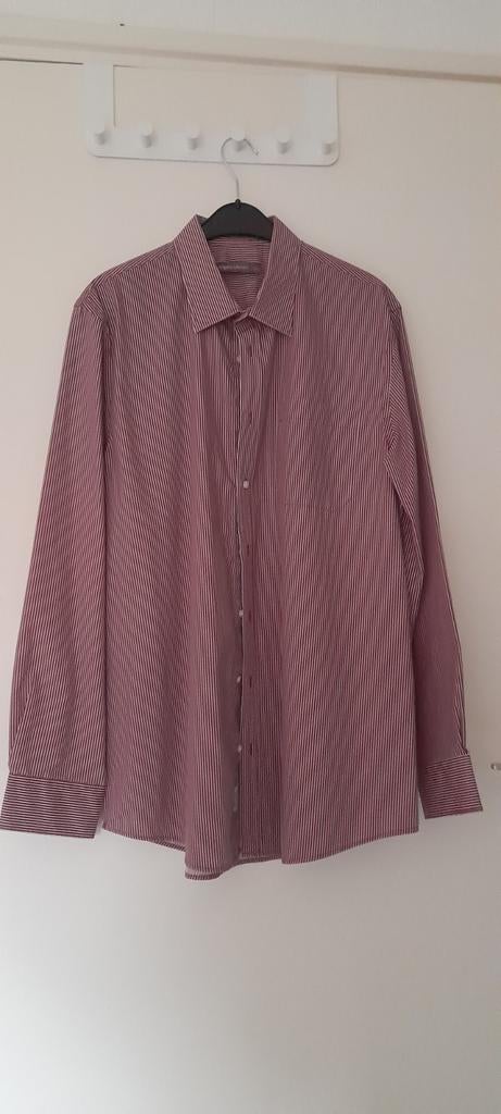 Gestreepte blouse van Angelo Litrico, Kleding | Heren, Overhemden, Ophalen of Verzenden, Zo goed als nieuw, Halswijdte 43/44 (XL)