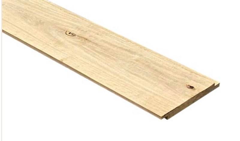 Eiken sponningplanken / halfhouts planken, Doe-het-zelf en Verbouw, Hout en Planken, Nieuw, Plank, Eiken, Minder dan 200 cm, Minder dan 25 mm