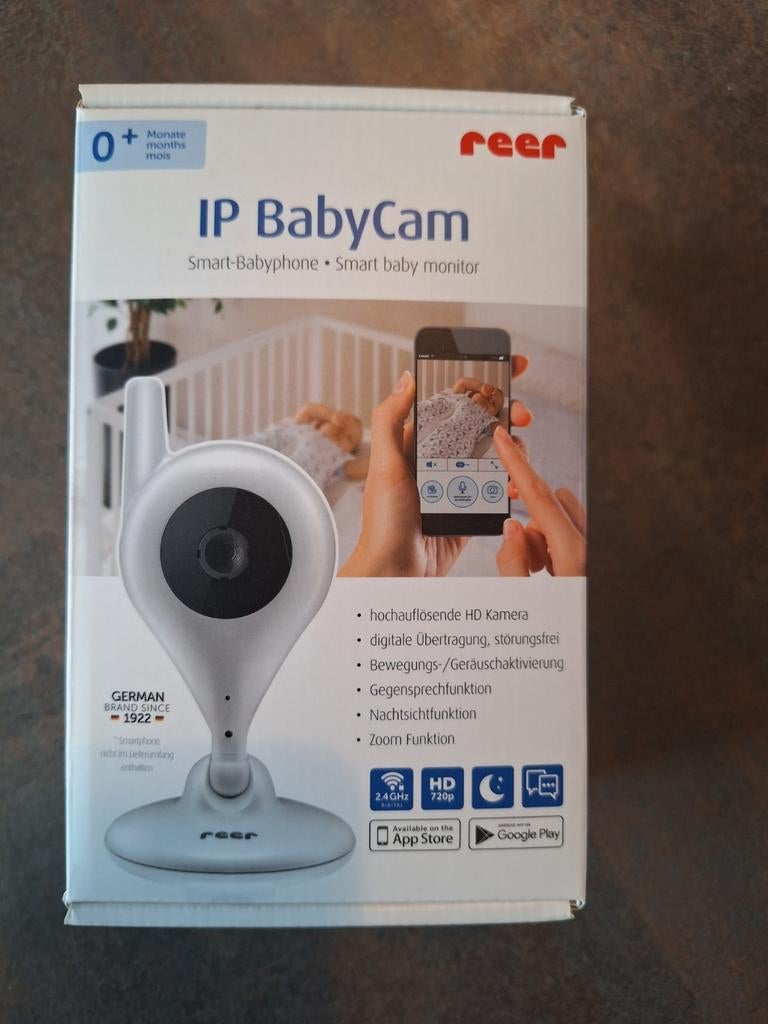 Babycam, smart babyfoon, baby monitor, Kinderen en Baby's, Babyfoons, Ophalen of Verzenden, Nieuw, 250 meter of meer, Camera
