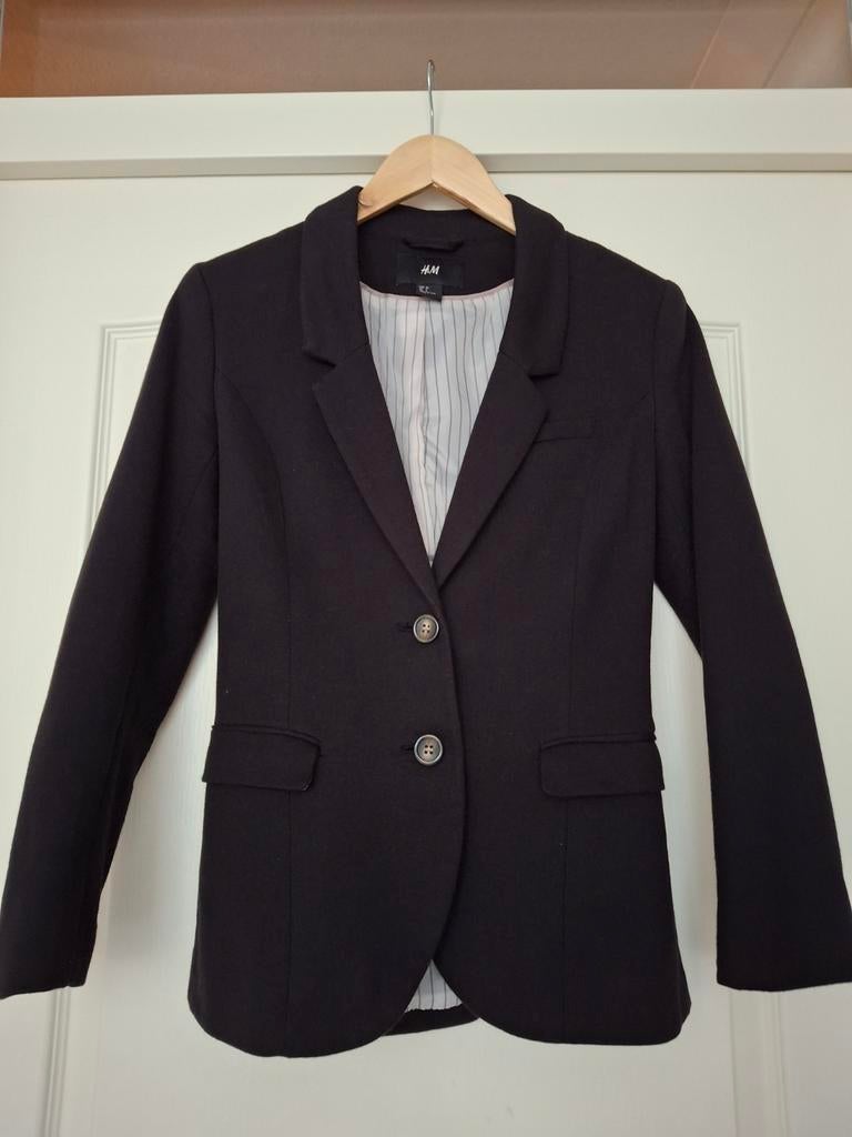 H&M Blazer zwart S, H&M, Verzenden, Zwart, Zo goed als nieuw
