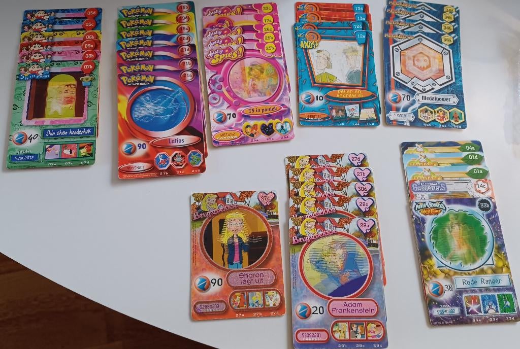Fox Kids kaarten, Hobby en Vrije tijd, Verzamelkaartspellen | Overige, Ophalen of Verzenden, Gebruikt, Meerdere kaarten, Foil