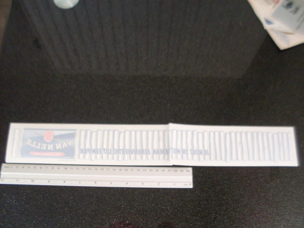 grote ruit sticker van nelle half zware shag logo tabak 41, Ophalen of Verzenden, Zo goed als nieuw, Merk