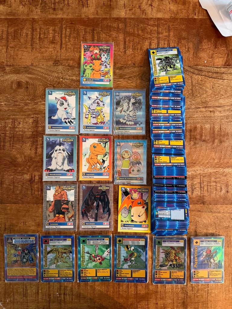 Digimon kaarten, Ophalen of Verzenden, Gebruikt, Meerdere kaarten, Foil