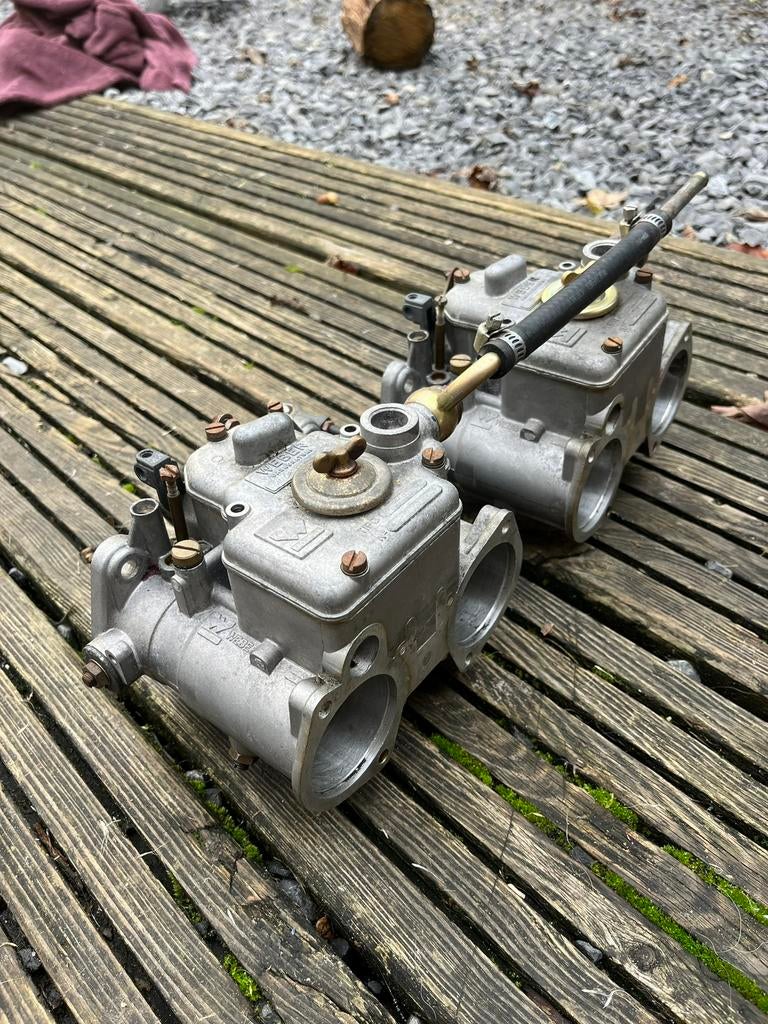 Dubbele Weber carburateurs dcom 11 40/45mm, Auto-onderdelen, Ophalen of Verzenden