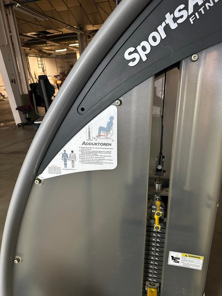 SportsArt abductoren Machine, Ophalen, Gebruikt, Krachtstation, Metaal