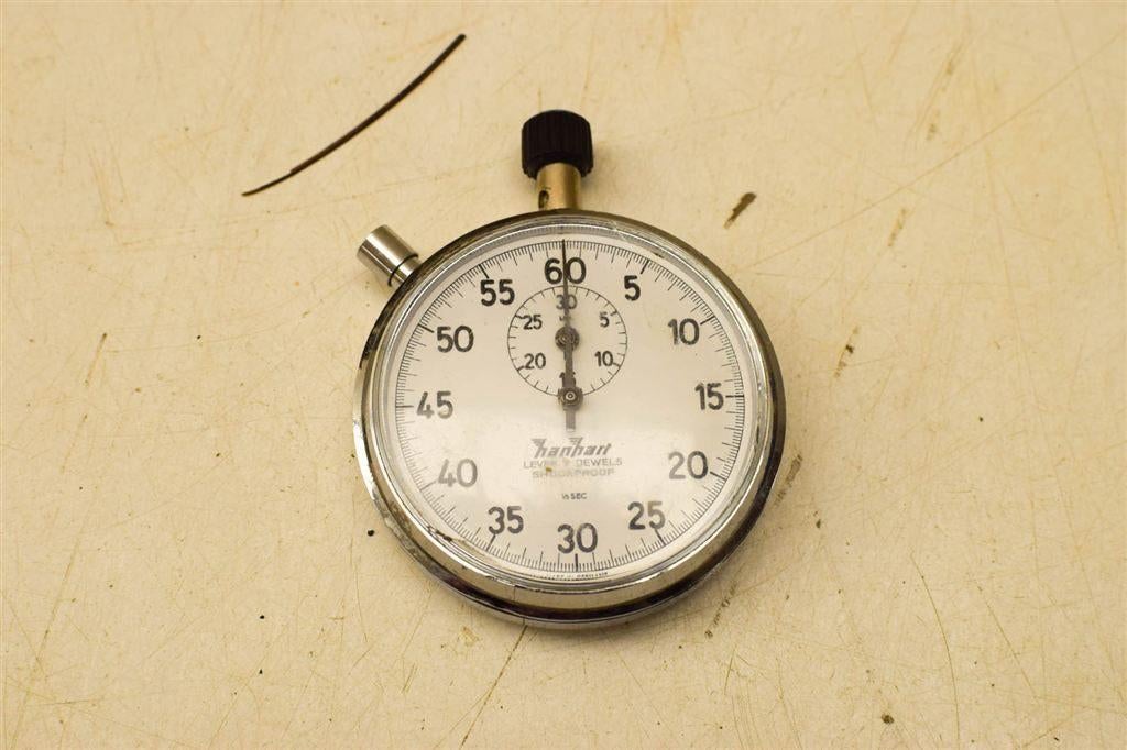 Hanhart Stopwatch 50023, Sieraden, Tassen en Uiterlijk, Horloges | Heren, Ophalen of Verzenden, Gebruikt, Staal, Overige merken