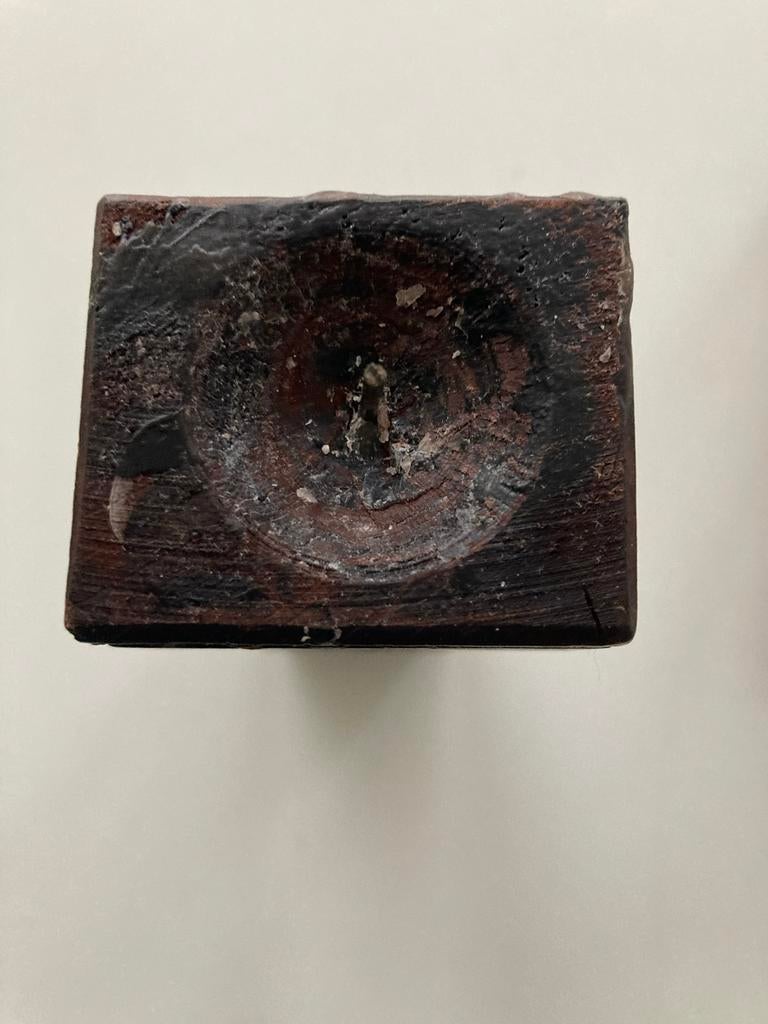 Houten kandelaars handgemaakt!, Ophalen of Verzenden, Hout, Minder dan 25 cm