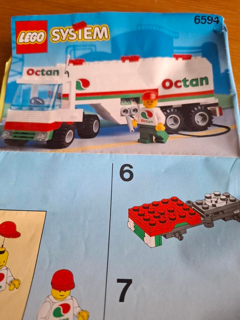 Lego 6594 Octan Tankwagen - Compleet, Kinderen en Baby's, Speelgoed | Duplo en Lego, Ophalen of Verzenden, Gebruikt, Complete set