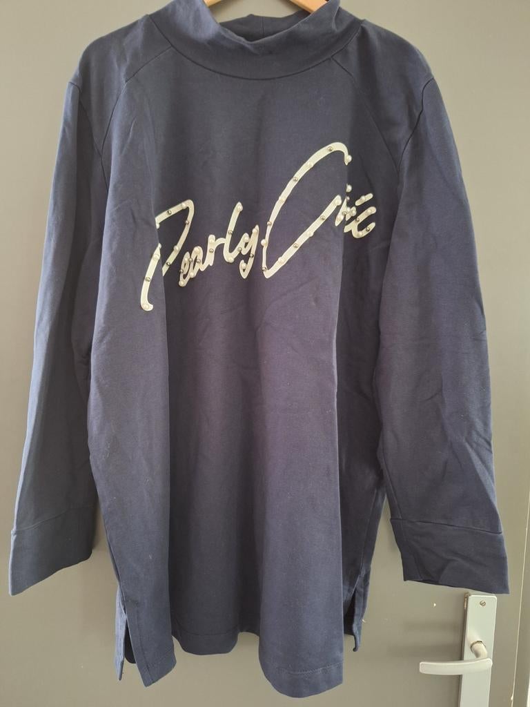 Donkerblauwe sweater No Secret mt 50/52, Kleding | Dames, Grote Maten, Ophalen of Verzenden, Gedragen, Blauw, Trui of Vest
