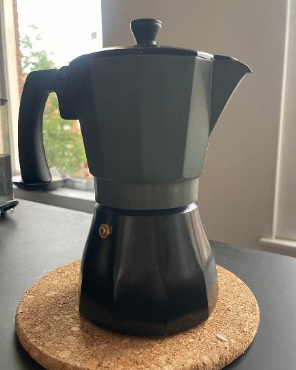 Mokkapot, Ophalen, Koffiemachine, Gemalen koffie, Zo goed als nieuw