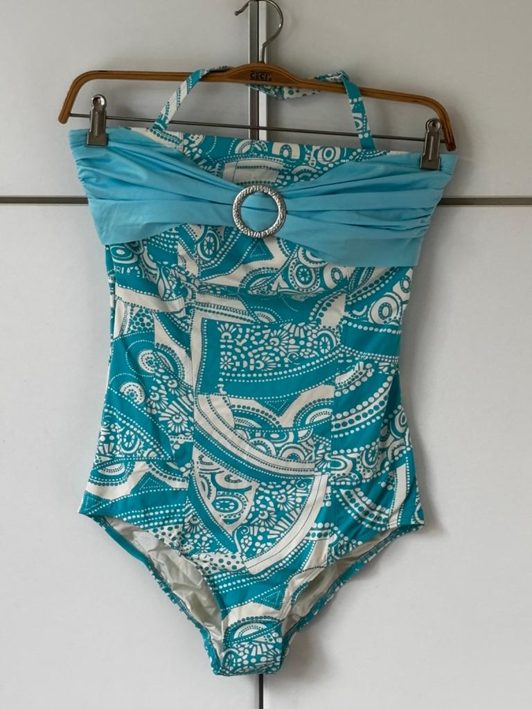 Jamu Australia strapless prothese badpak. Maat EU42. Nieuw, Ophalen of Verzenden, Nieuw, Blauw, Badpak
