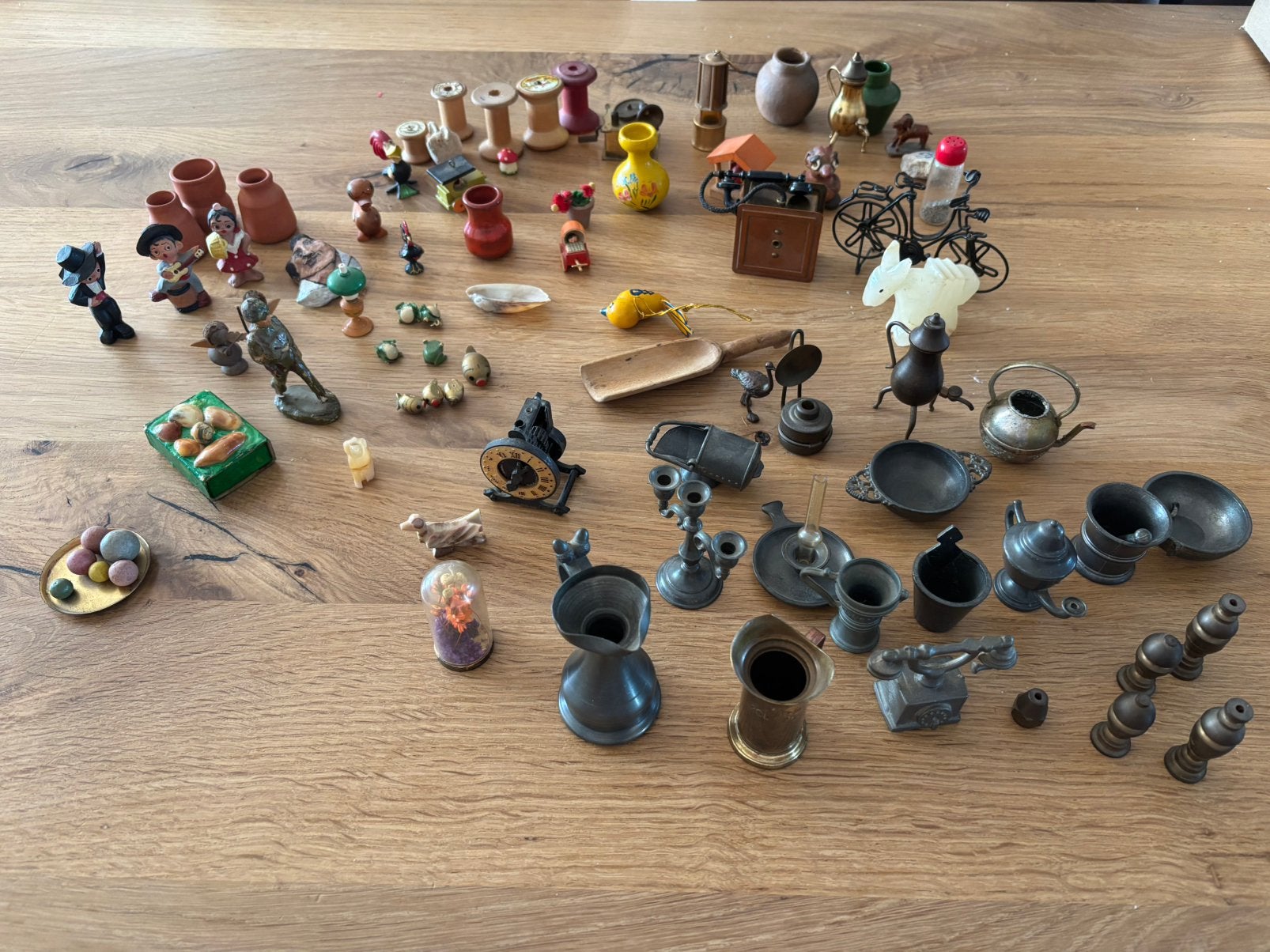 Vintage miniatuur poppetjes voor in een letterbak, Ophalen of Verzenden