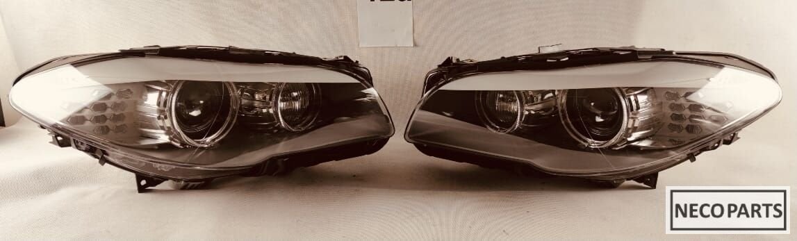 BMW F10 F11 XENON KOPLAMP KOPLAMPEN ORIGINEEL COMPLEET, Gebruikt, -, -, Ophalen of Verzenden