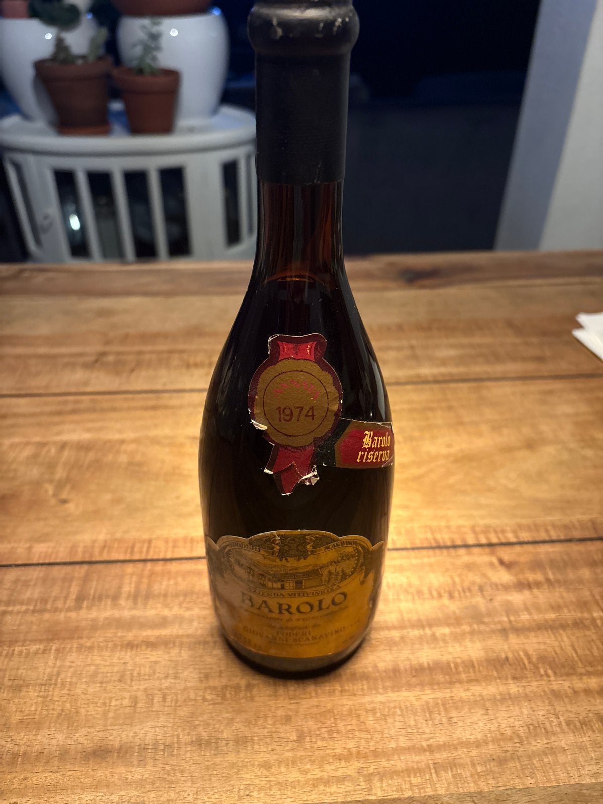 Exclusieve Barolo 1974 - Perfect bewaard, Verzamelen, Ophalen, Gebruikt, Italië, Rode wijn