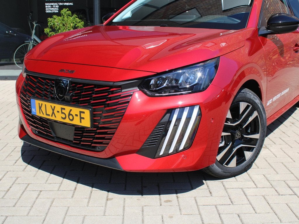 Peugeot 208 1.2 Hybrid 145 e-DCS6 Allure Automaat, Keyless E, Auto's, Peugeot, 1203 kg, Gebruikt, Euro 6, Leder en Stof