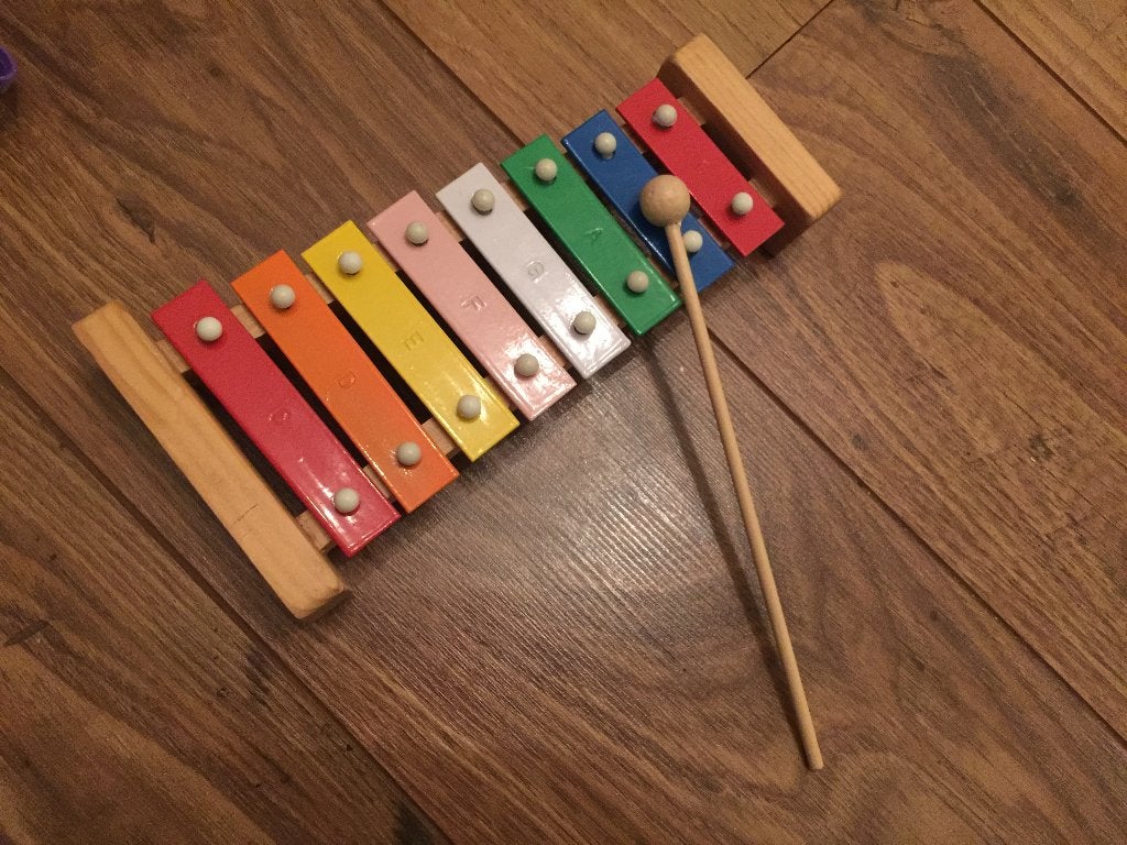 Xylophone met 8 Klankstaven, muziekinstrument voor baby, Ophalen of Verzenden, Nieuw, Overige typen