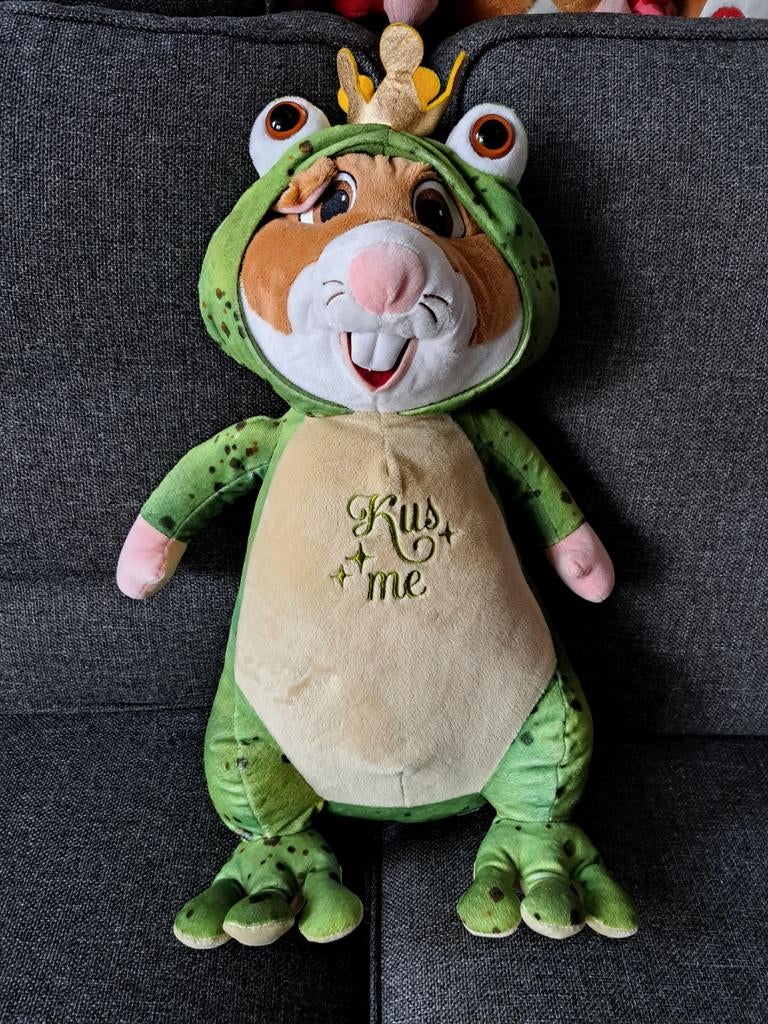 Grote AH kikker hamster van de Efteling, Ophalen of Verzenden, Zo goed als nieuw, Overige typen