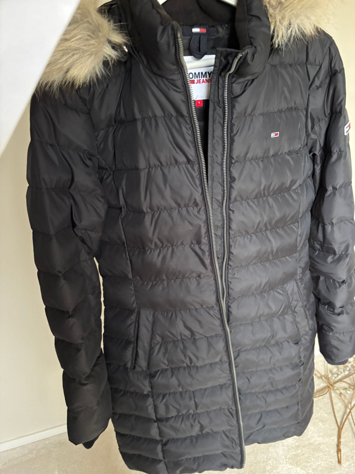 Tommy Hilfiger/Jeans jas, Ophalen of Verzenden, Zo goed als nieuw, Maat 36 (S), Zwart