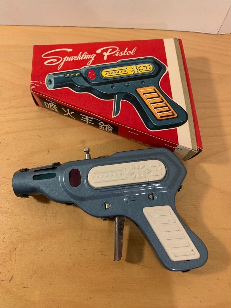 Vintage Blikken Ruimtepistool MF-601, Verzamelen, Ophalen of Verzenden, Zo goed als nieuw, Overige