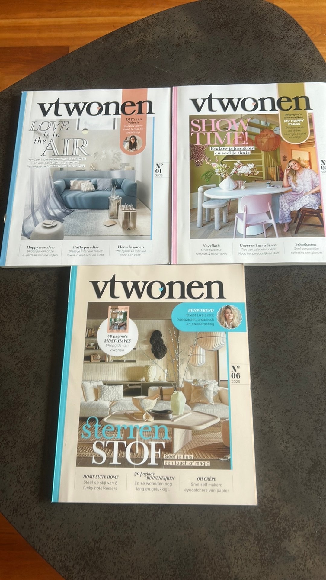 3x VT Wonen nummers1-5-6 2026 per/3:, Ophalen of Verzenden, Zo goed als nieuw, Overige typen