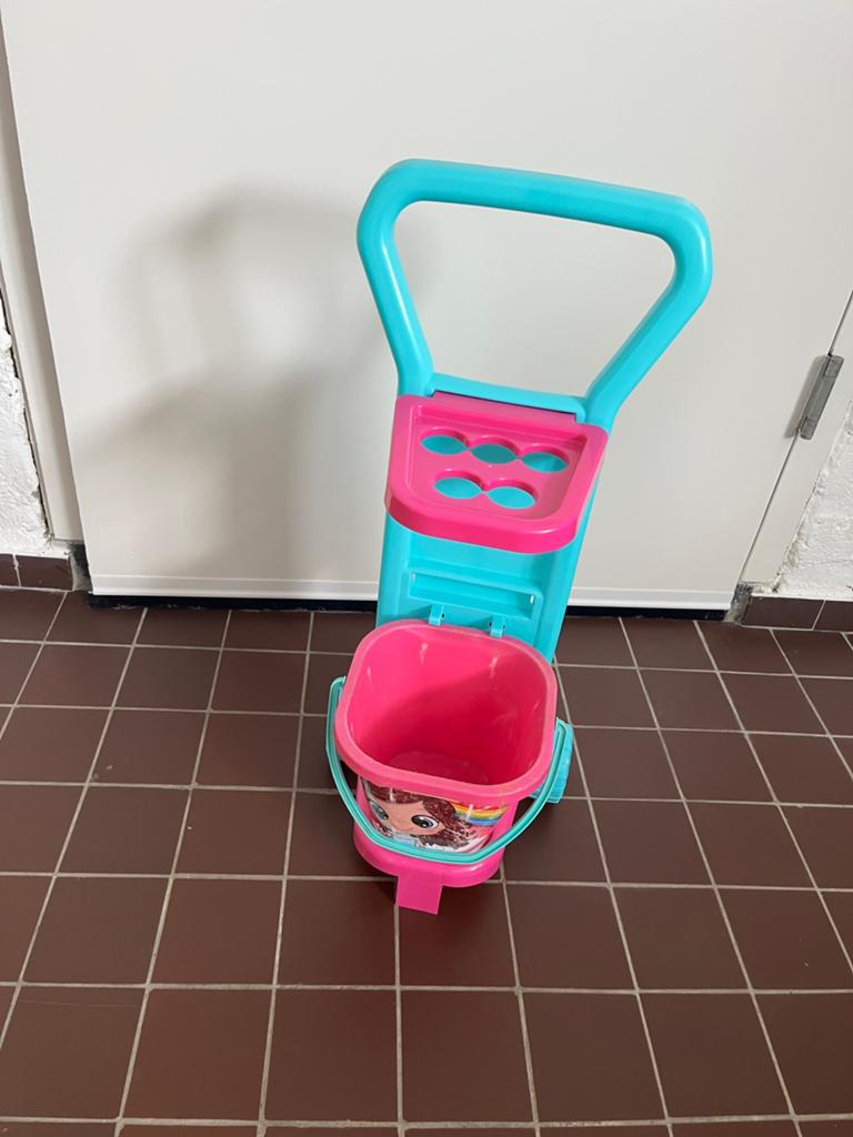 Kinder poetswagen rose-blauw, Ophalen of Verzenden, Meisje