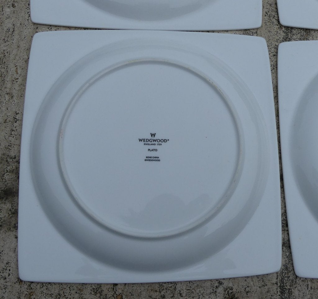 4 x Nieuw Dinerbord Wedgwood PLATO SQUARE, Nieuw, Ophalen of Verzenden, Bord(en), Modern