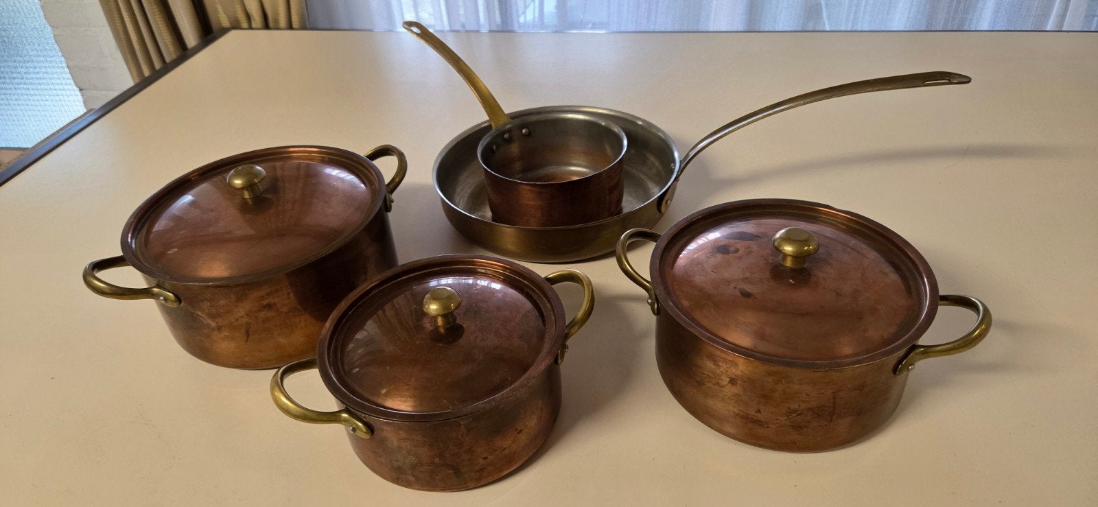Set roodkoperen pannen. Tagus chef, Ophalen of Verzenden