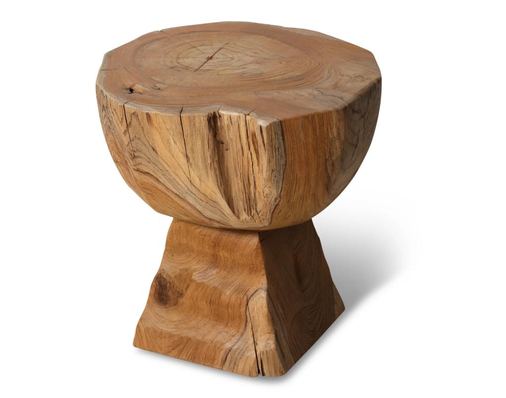 HKliving Arched Wooden Kruk - Teak | Van €329, nu, Hkliving, Nieuw, Ophalen of Verzenden, Hkliving
