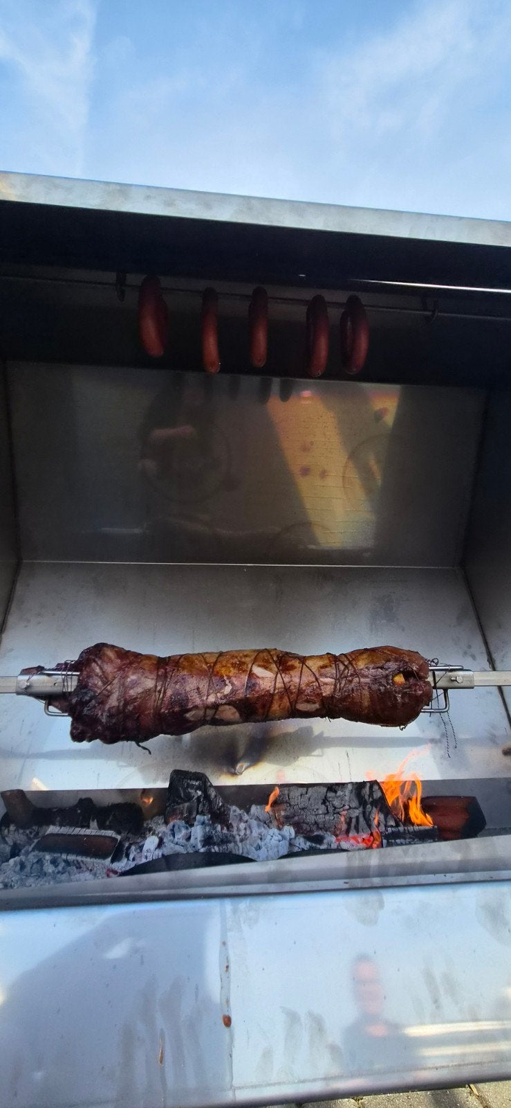 draaigril . bbq gril .  spit, Ophalen