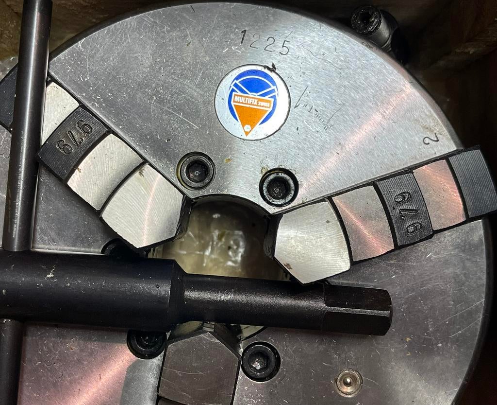 160mm Multifix Klauwplaat, Doe-het-zelf en Verbouw, Draaibanken, Ophalen, Zo goed als nieuw, Metaaldraaibank
