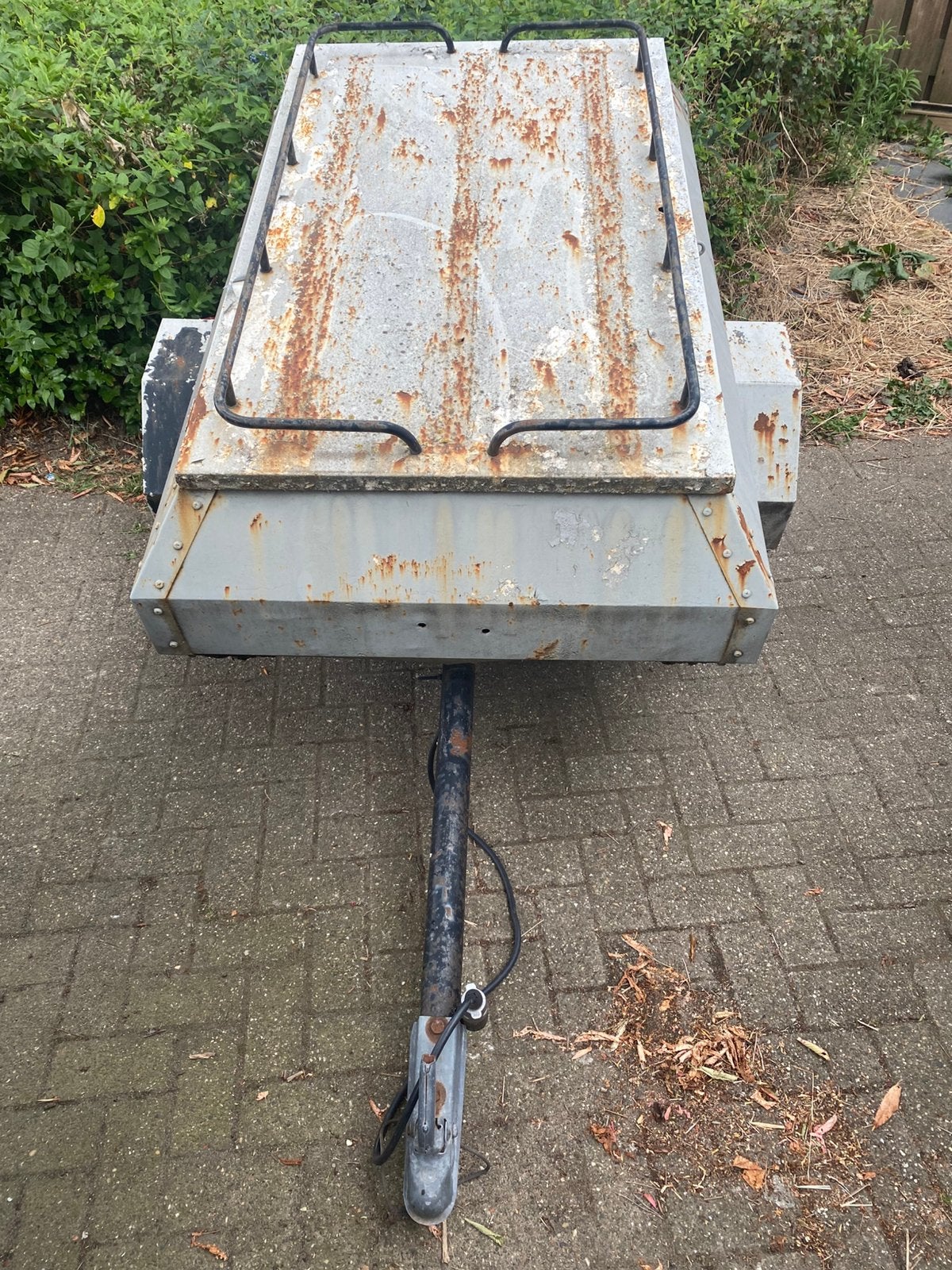 Opknapper oldtimer aanhangwagentje, Ophalen, Gebruikt
