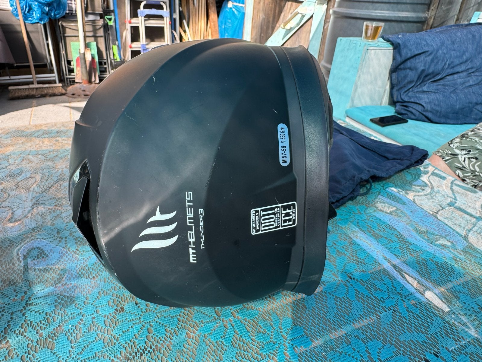 MT Helmets Thunder 3 Integraalhelm - Maat M (57-58), M, Heren, Integraalhelm, Tweedehands
