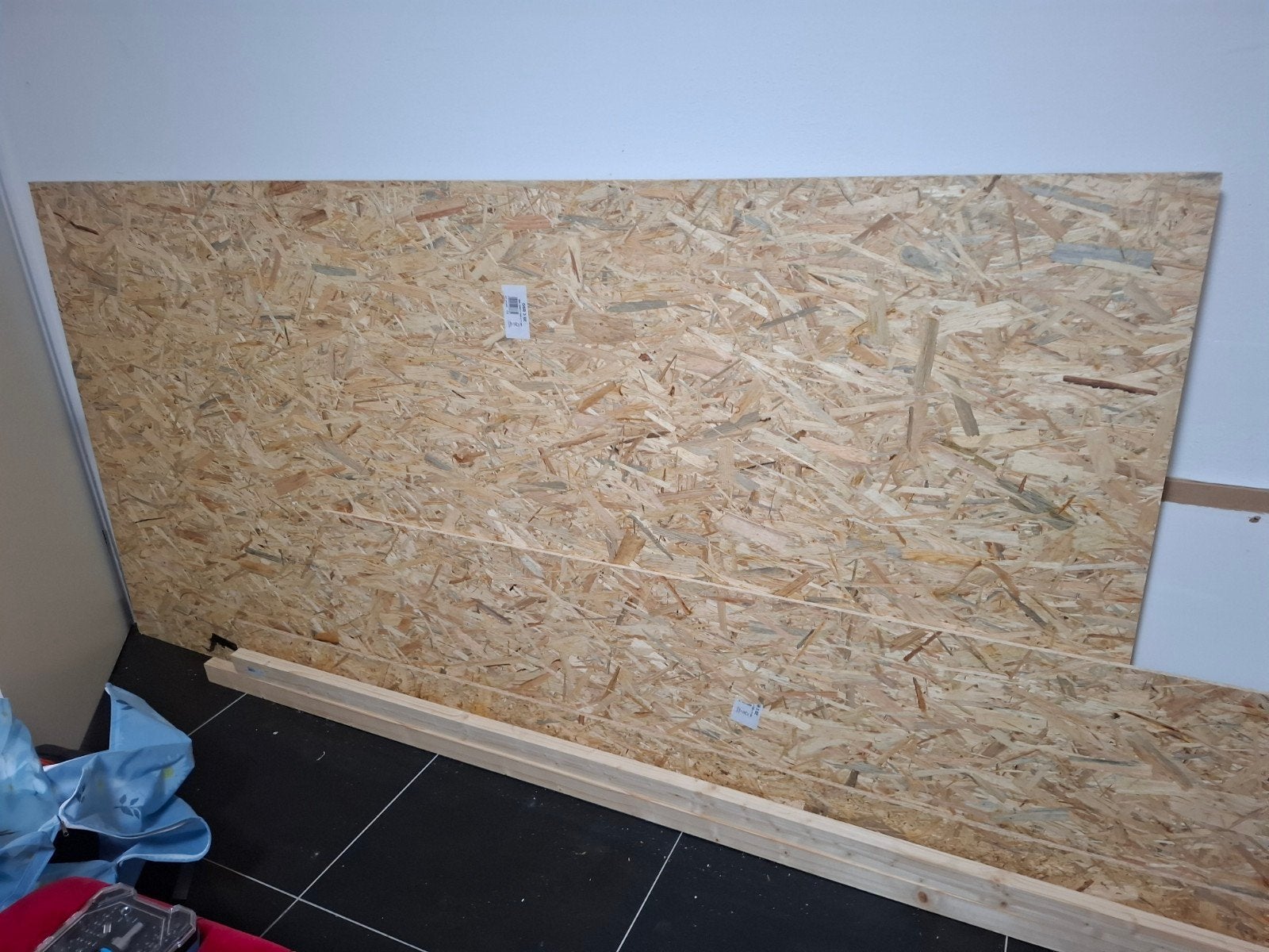 OSB 3 platen en houten balken - Over van bouwproject, Ophalen, Gebruikt, Minder dan 25 mm, Overige typen