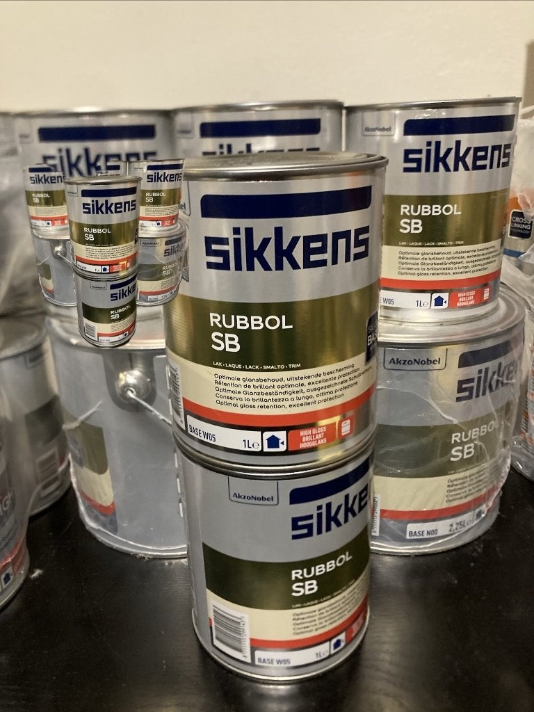 Sikkens Rubbol SB - Hoogglans - Wit of RAL kleur, Wit, Nieuw, Ophalen of Verzenden, 20 liter of meer
