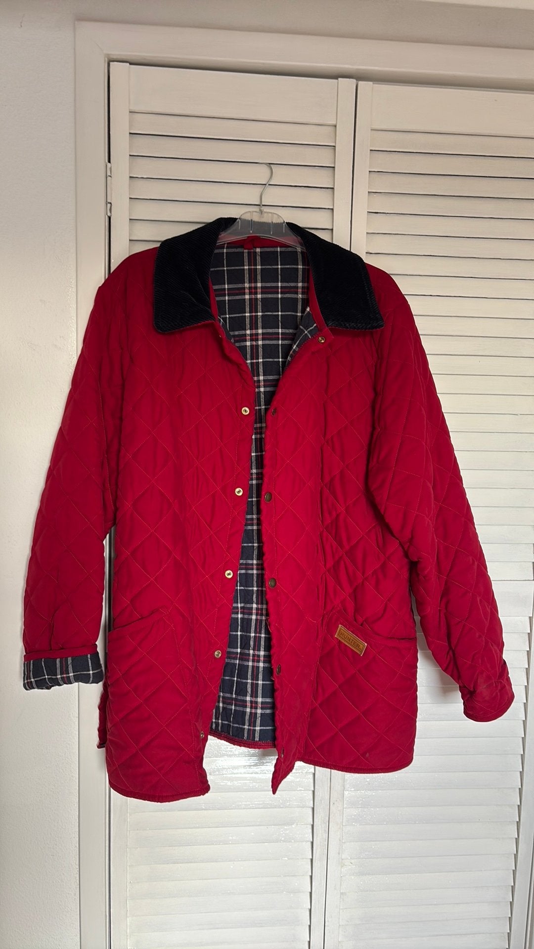Hunter jas maat XL rood, Ophalen of Verzenden, Zo goed als nieuw, Maat 46/48 (XL) of groter, Rood