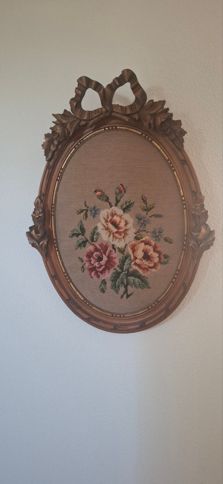 Antiek hout wanddecoratie, Ophalen
