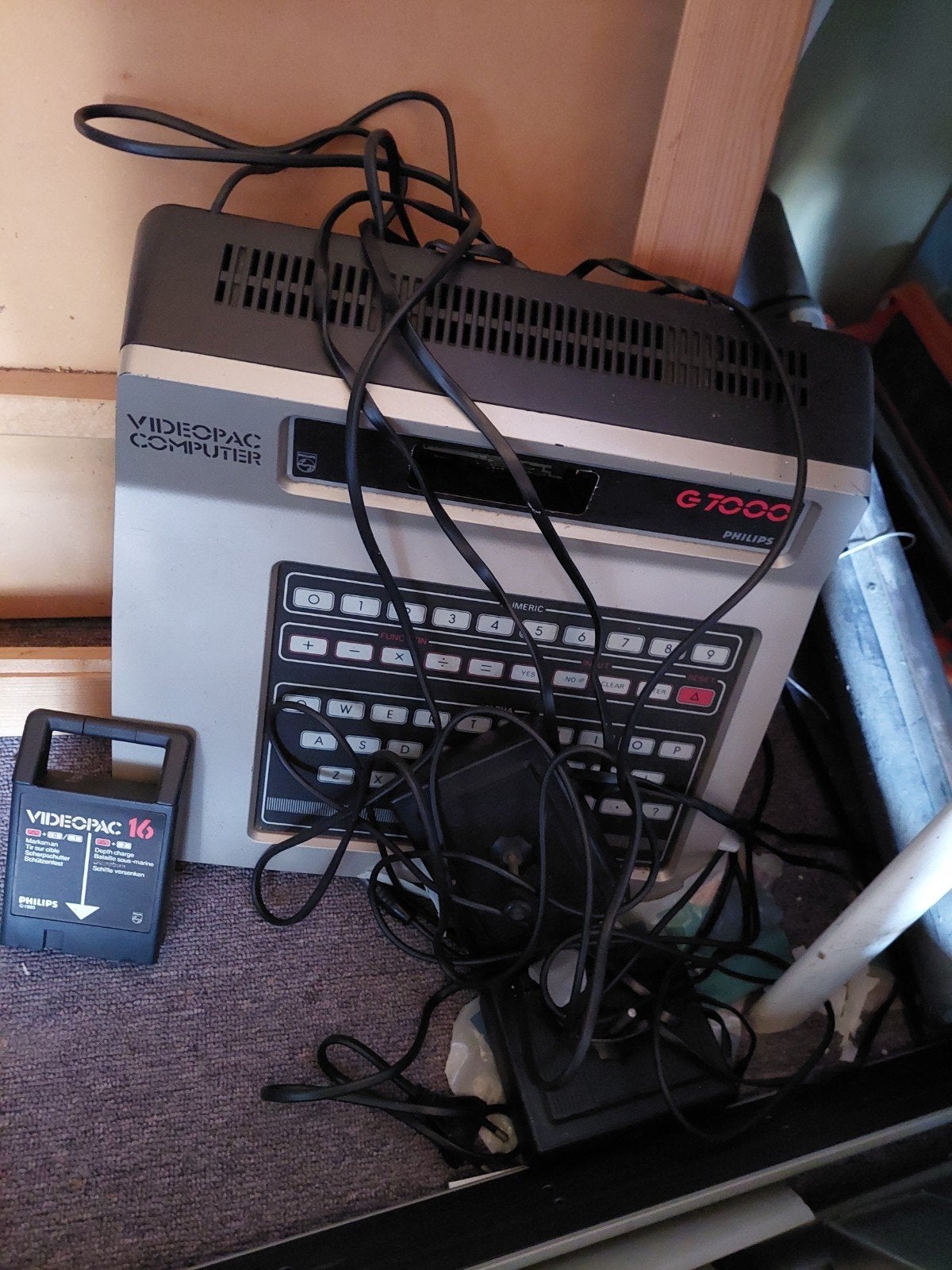 Videopac computer G7000 Philips spelcomputer, Spelcomputers en Games, Ophalen, Gebruikt