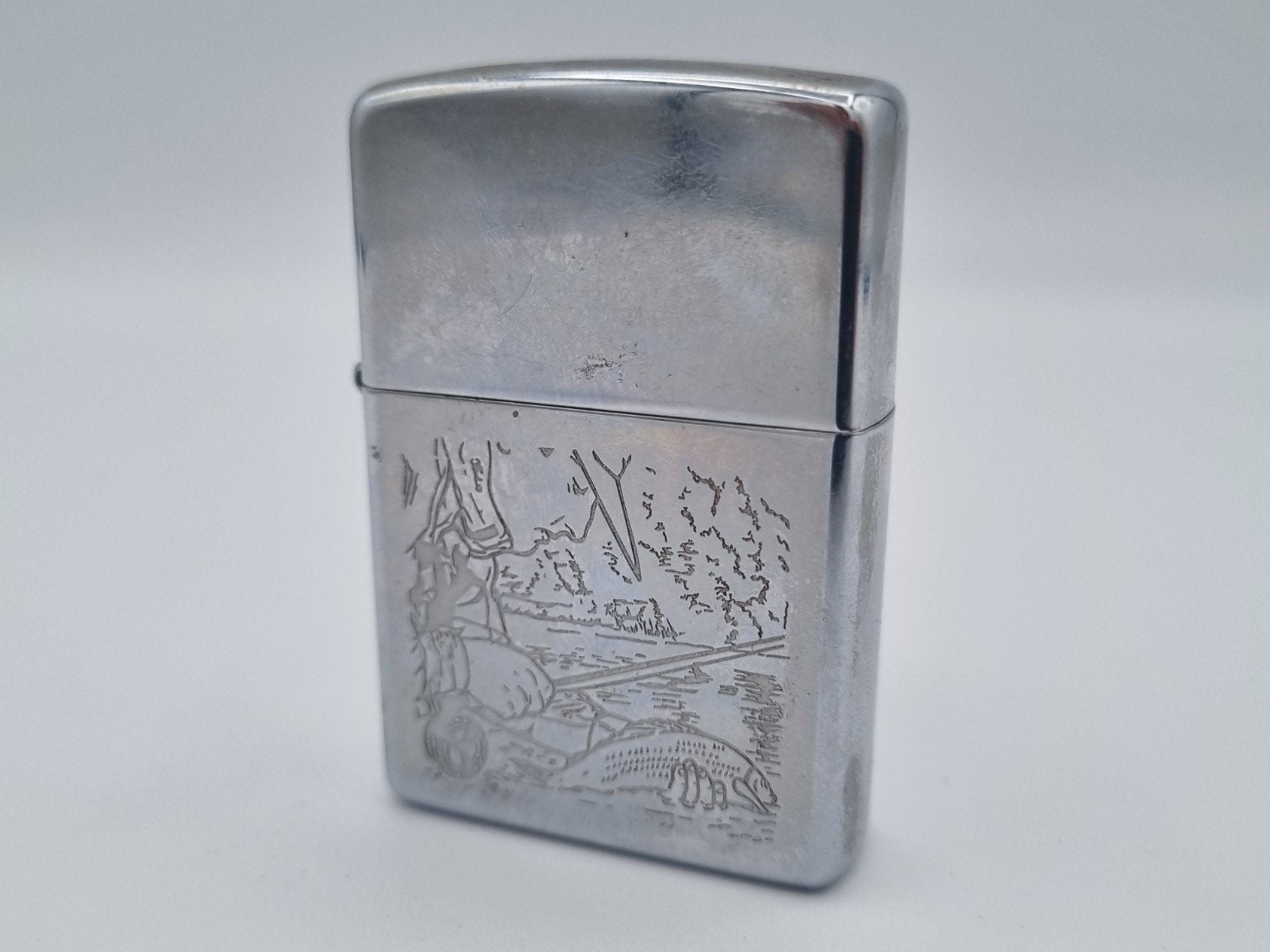 Zippo Fishing 2005 Aansteker, Verzamelen, Verzenden, Zo goed als nieuw, Aansteker