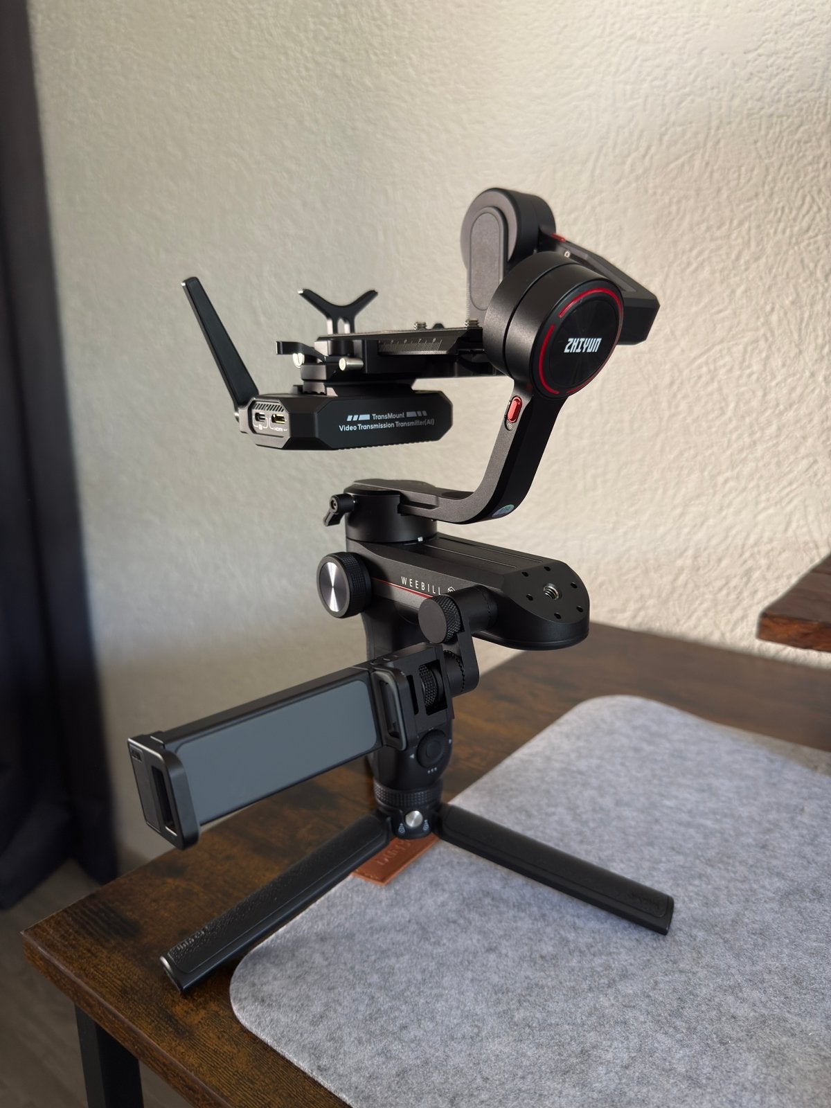 Zhiyun Weebill S Gimbal + Image Transmission Kit Compleet, Ophalen of Verzenden, Zo goed als nieuw, Overige typen