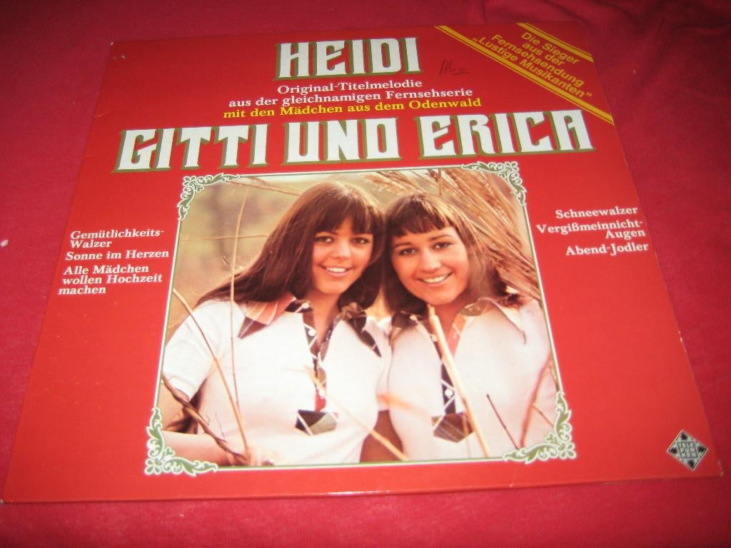 LP, Gitti + Erica: Heidi, Ophalen of Verzenden, Zo goed als nieuw, 12 inch