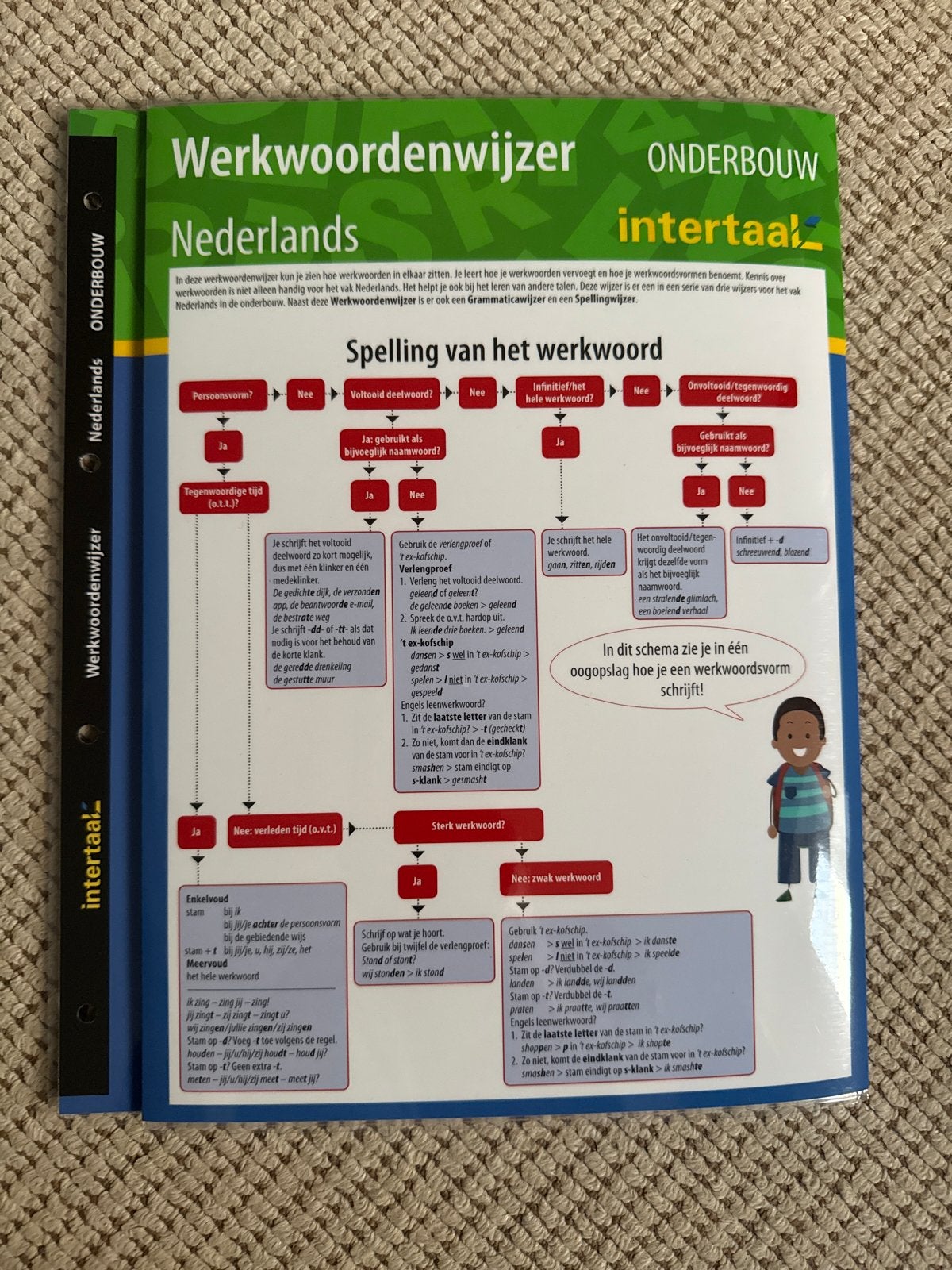 Werkwoordenwijzer Nederlands - Onderbouw Intertaal, Boeken, Studieboeken en Cursussen, Ophalen of Verzenden, Alpha, Zo goed als nieuw