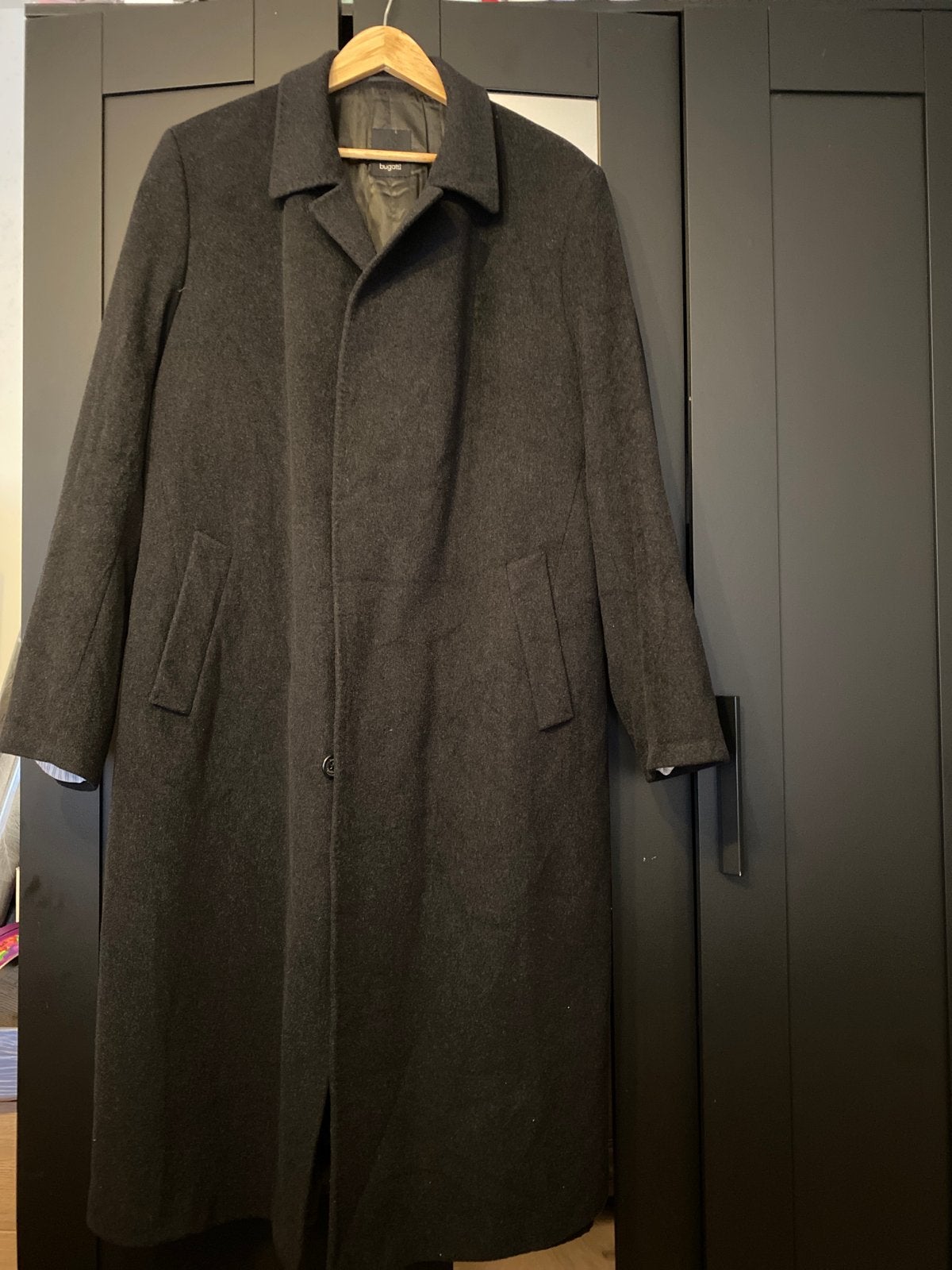 Bugatti Wollen Heren Winterjas - Maat L, Ophalen of Verzenden, Zo goed als nieuw, Maat 56/58 (XL), Zwart